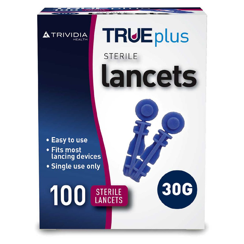 Trividia TRUEplus Lancets 30 Gauge - 100 Sterile Lancets