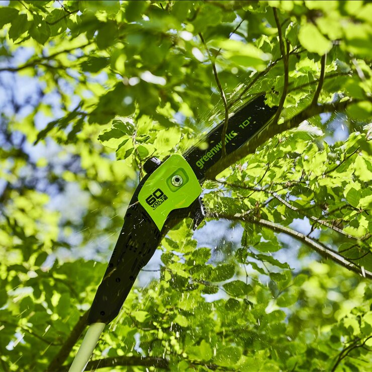 Greenworks 60V pole trimmer 25cm bar (British brand)