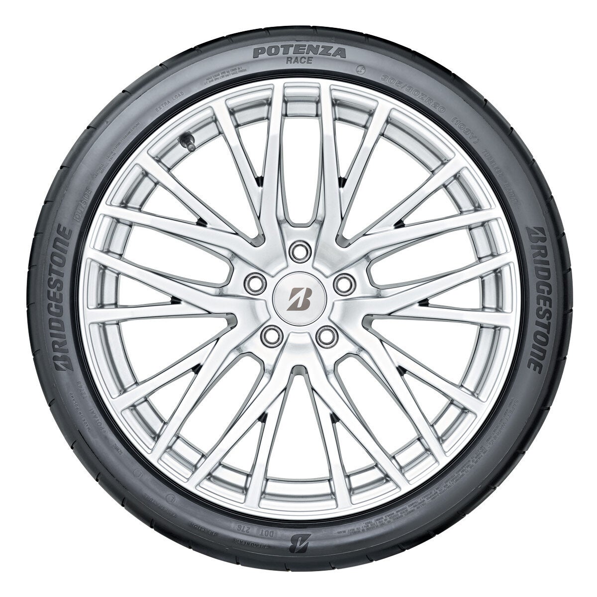 Bridgestone Potenza Race summer tyre 305/30 ZR20, UK version