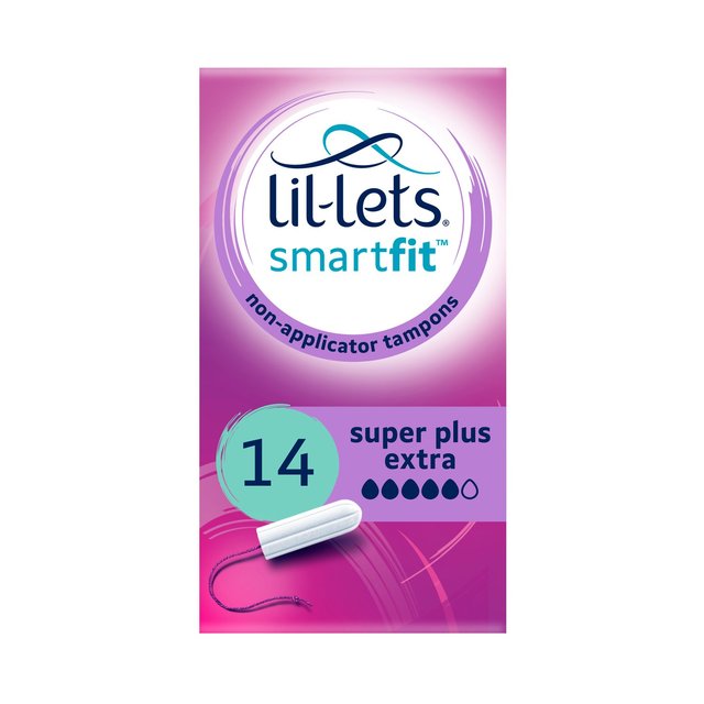 Lil-Lets Super Plus Extra Non-Applicator Tampons   14 per pack