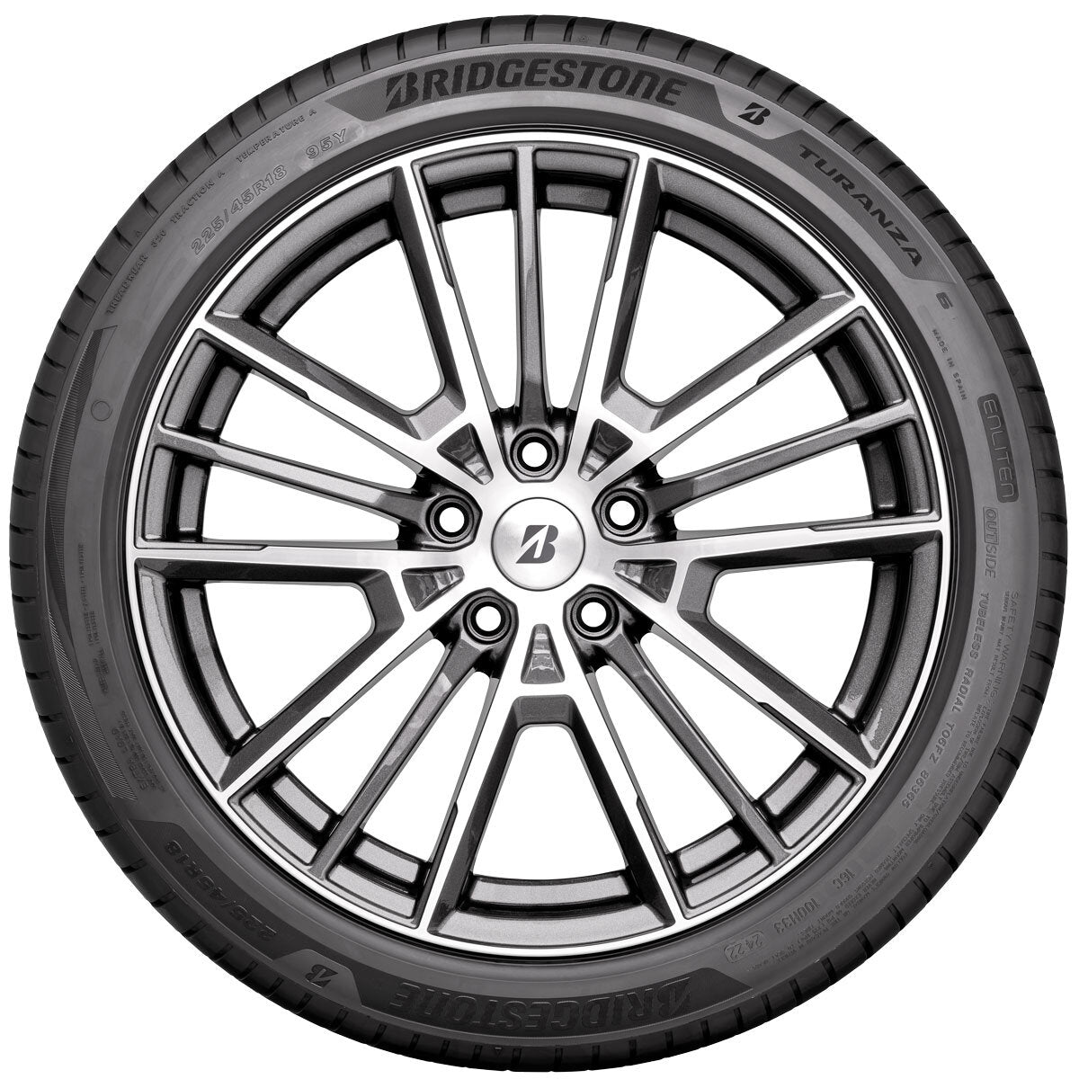 Bridgestone Turanza 6 tyre 225/45R17, imported from the UK