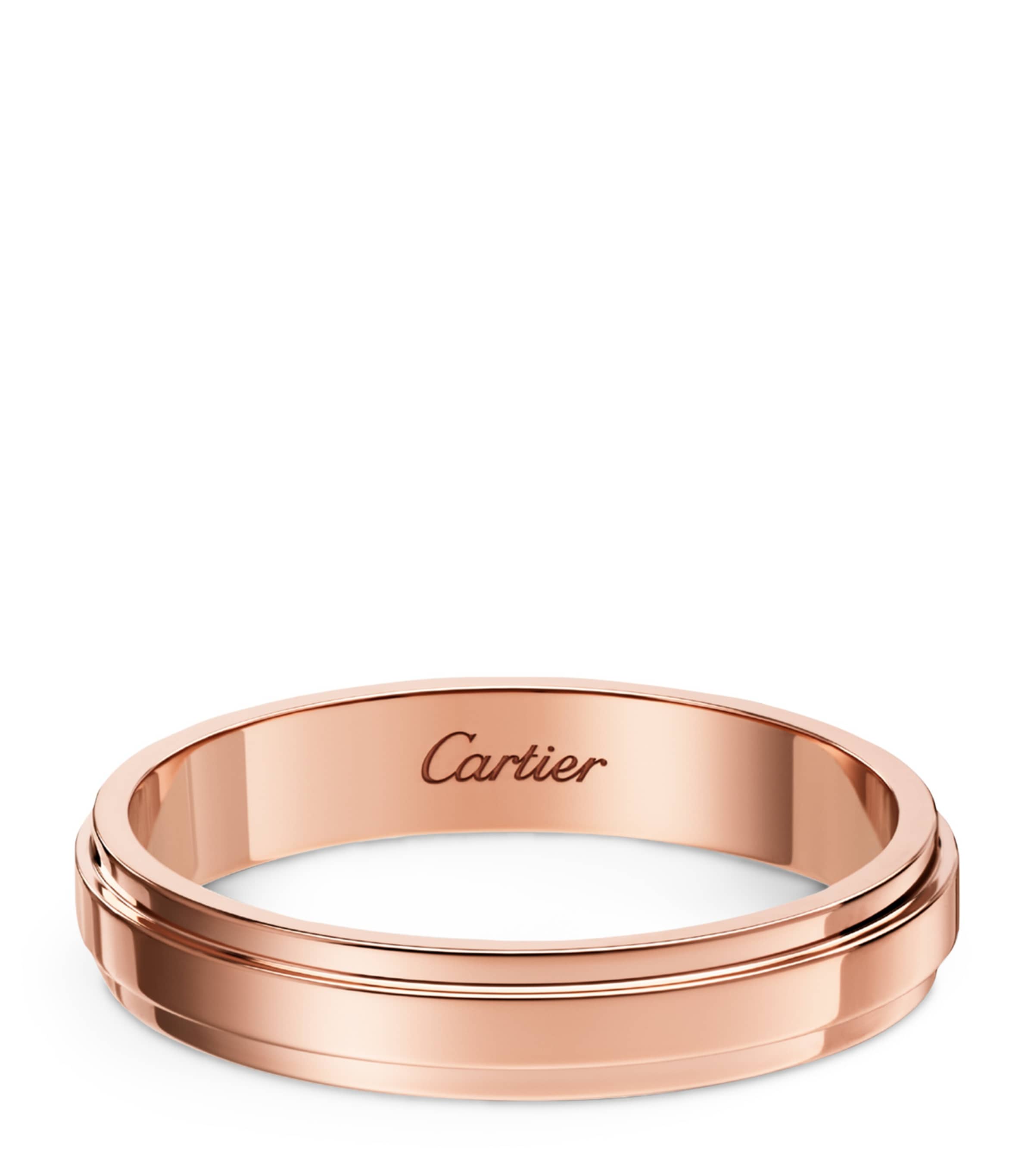 Cartier d'Amour rose gold wedding ring, imported from the UK