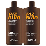 Piz Buin SPF30 Allergy suncare lotion 2x400ml, UK version