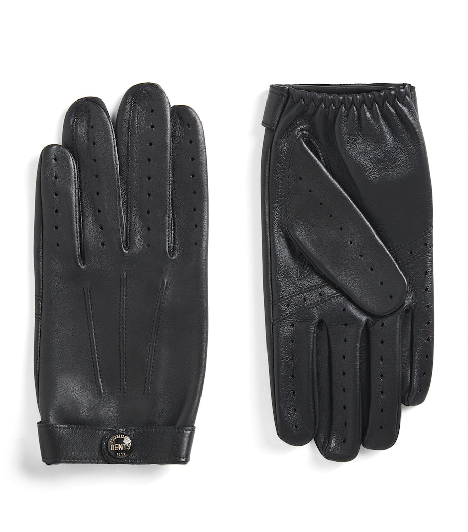 DENTS leather touchscreen Rollestone gloves - British product
