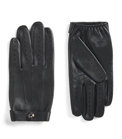 Harrods DENTS Leather Touchscreen Rollestone Gloves- Buy online at McGrocer