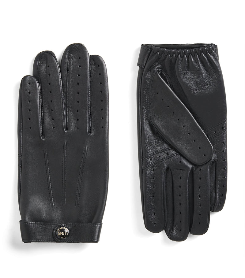 DENTS leather touchscreen Rollestone gloves - British product