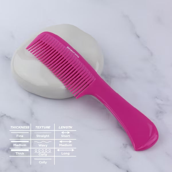 Denman Rake Comb Pink hair tool - British product