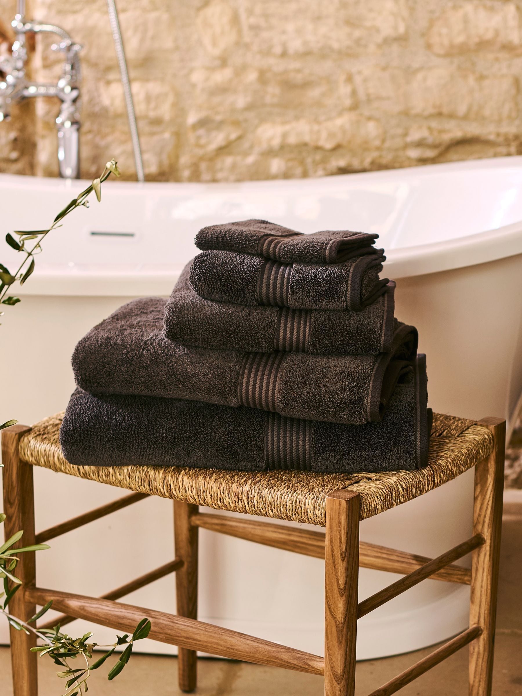 Christy Graphite Grey Supreme Luxury Cotton Towel