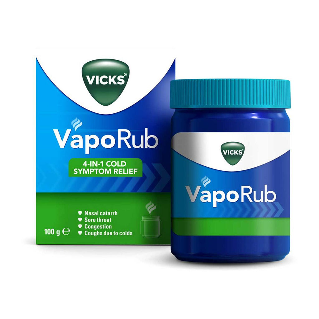 Vicks VapoRub, Relief of Cough Cold and Flu Like Symptoms, Jar 100g