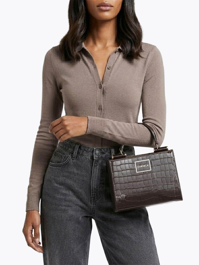 Carvela brown Jessica mini tote handbag, UK version
