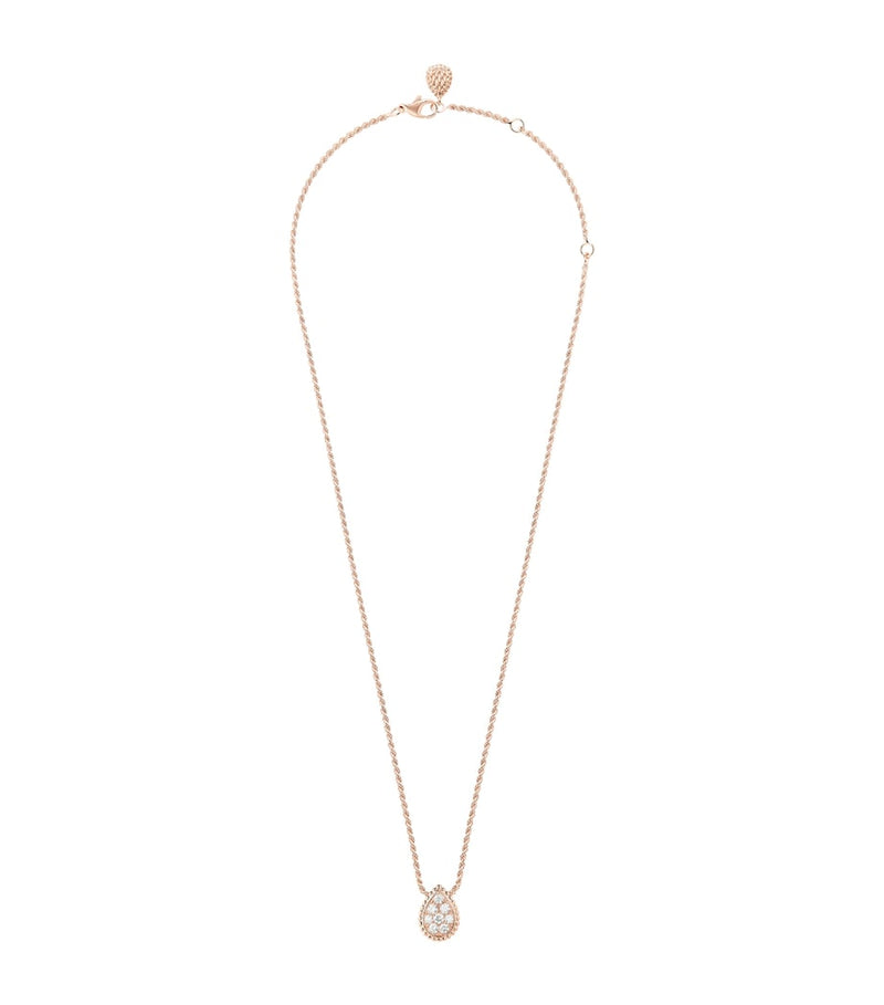 Boucheron rose gold diamond Serpent Bohème pendant necklace (British brand)