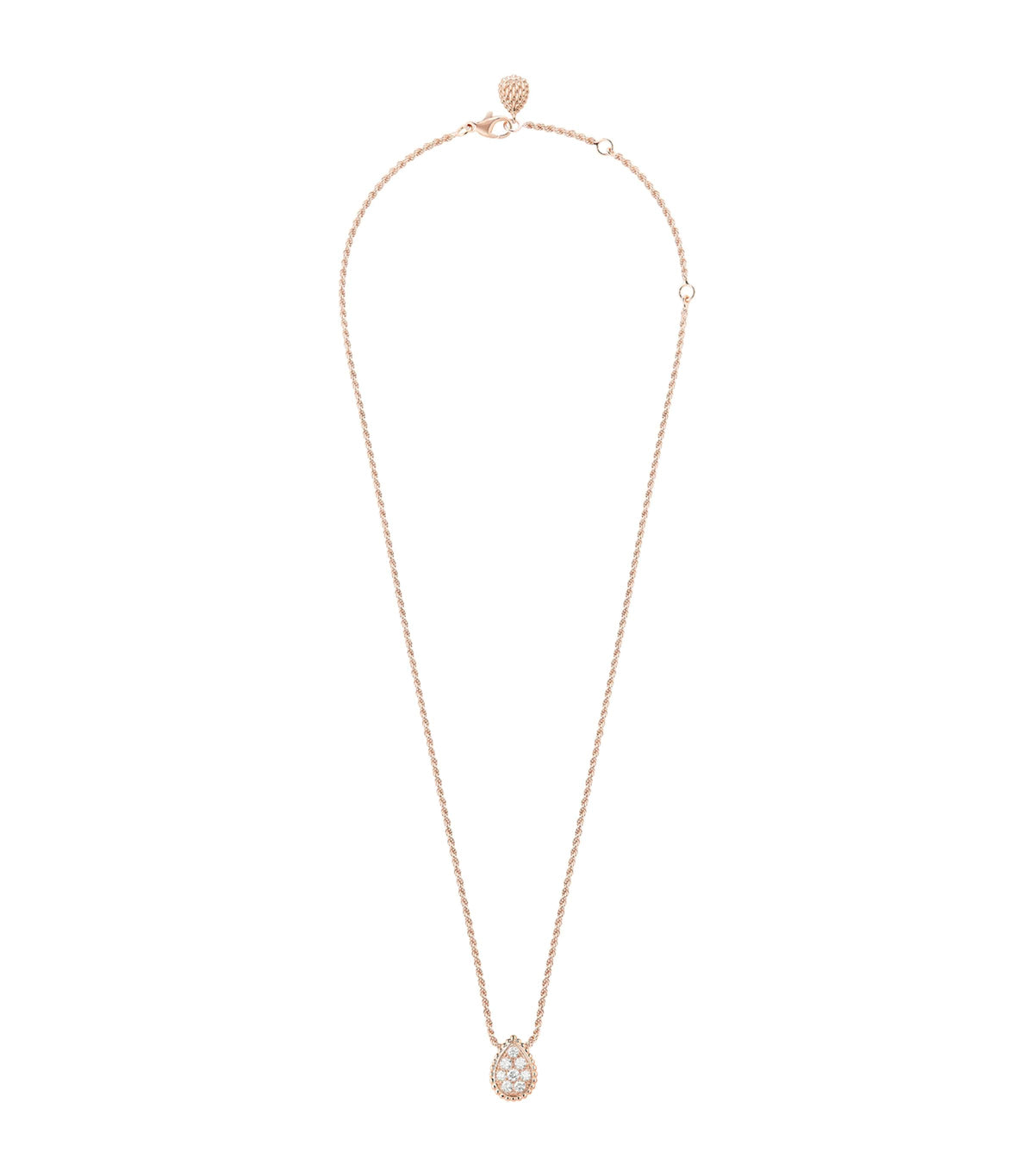 Rose Gold And Diamond Serpent Bohème Necklace