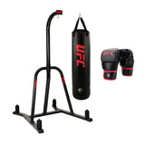 UFC bag stand with 25kg punch bag and 8oz gloves - British product