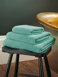 Christy Green Brixton Popcorn Textured Weave Cotton Towel