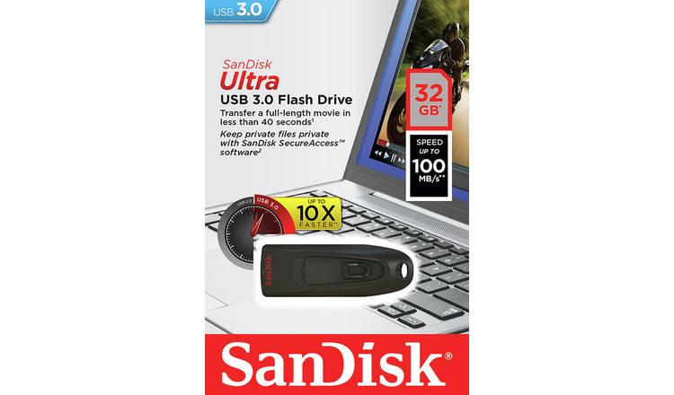 SanDisk Ultra USB flash drive 32GB - British product
