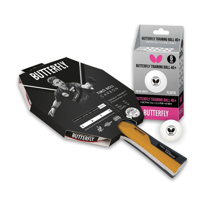 Butterfly Timo Boll Carbon table tennis bat set, imported from the UK