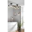 Argos Rayner black flush ceiling light with 5 bulbs - British product