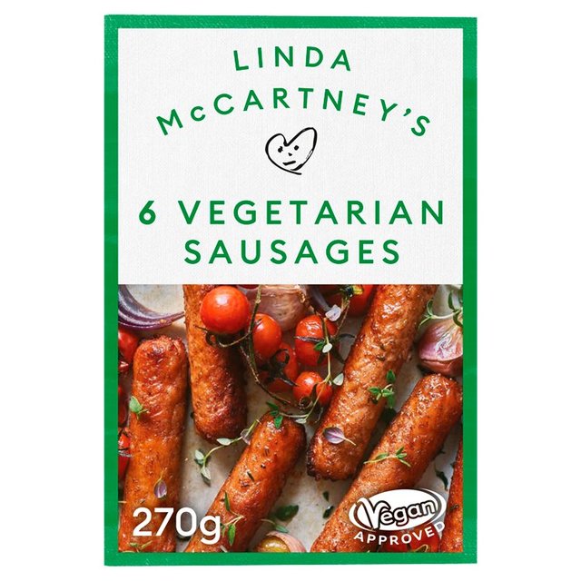 Linda McCartney 6 Frozen Vegetarian Sausages   270g