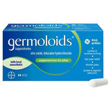 Germoloids Haemorrhoids & Piles 24 Suppositories GOODS Superdrug   