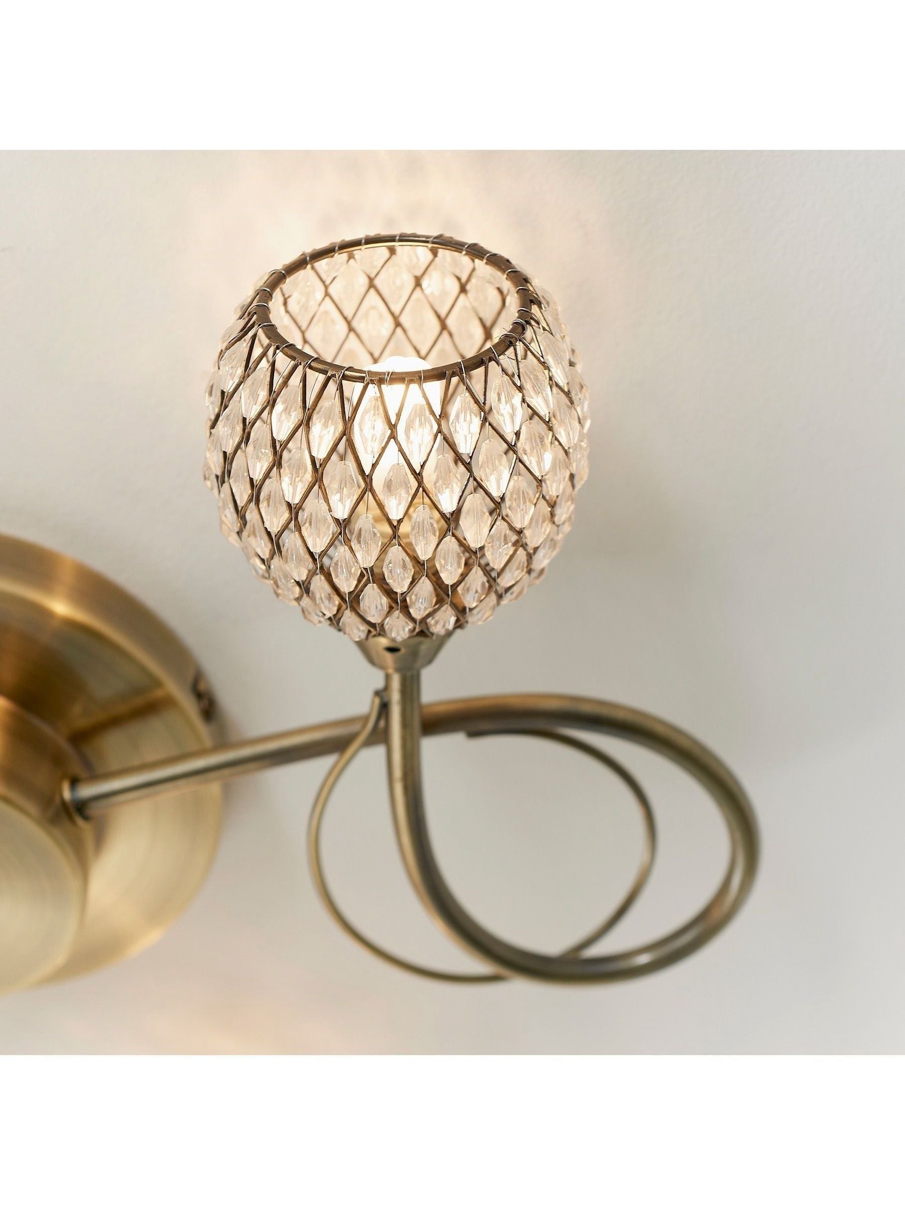 Gallery Home Antique Brass 3 Light Flush Edmonton Flush Ceiling Light