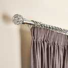 Argos Home chrome extendable curtain pole 110cm to 300cm - British product