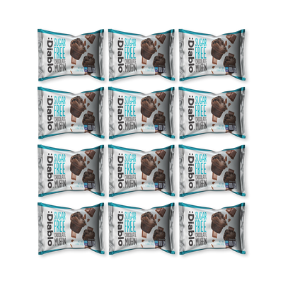 Holland & Barrett Diablo Sugar Free Chocolate Muffin 45g Pack of 12- Buy online at McGrocer