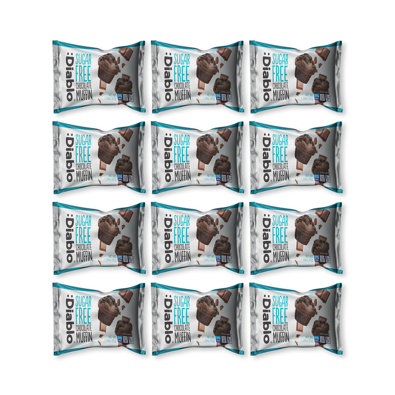 Diablo Sugar Free Chocolate Muffin 45g Pack of 12