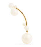 Sophie Bille Brahe yellow gold pearl single earring, UK version