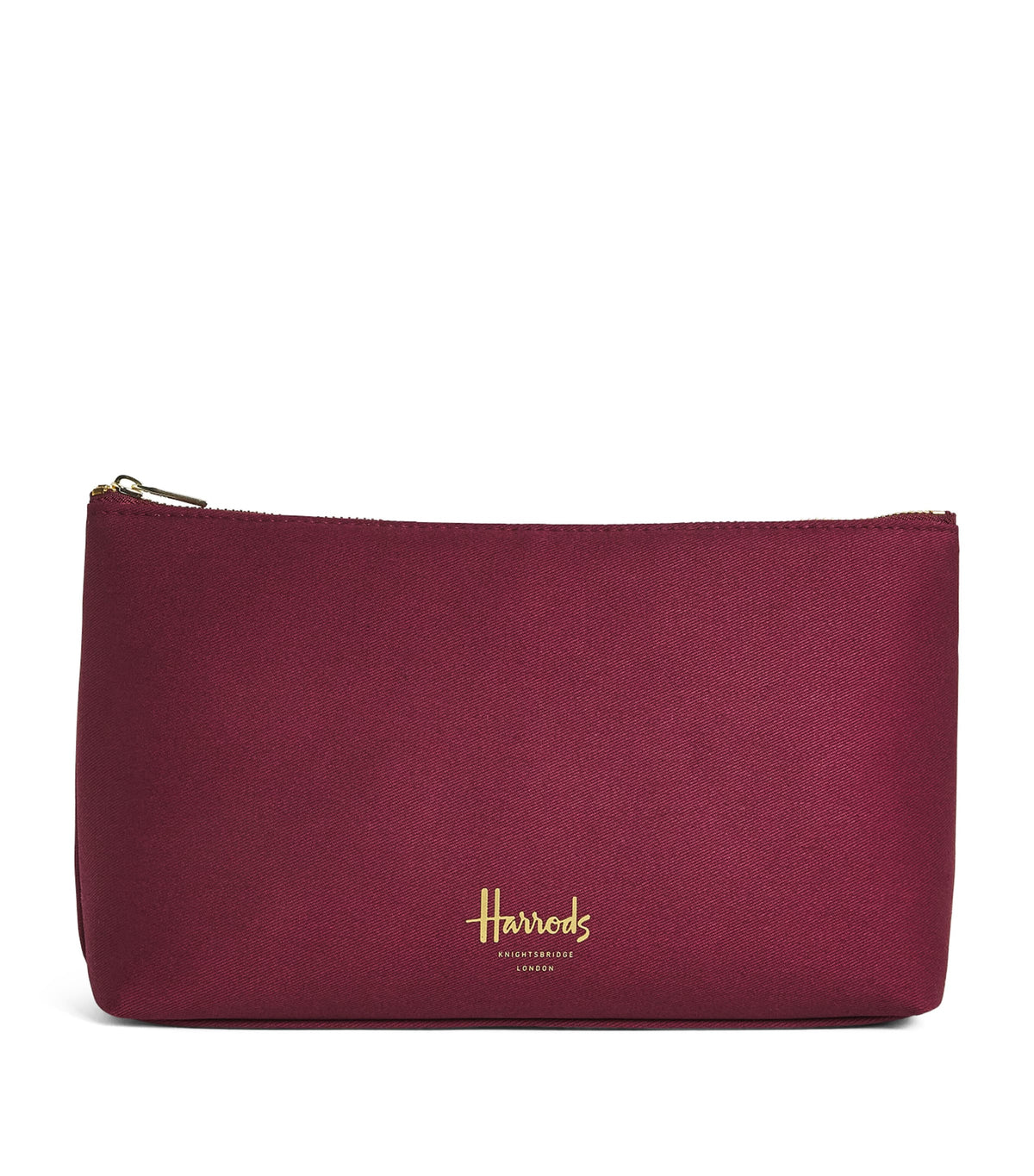 Harrods medium cotton logo cosmetics bag, imported from the UK