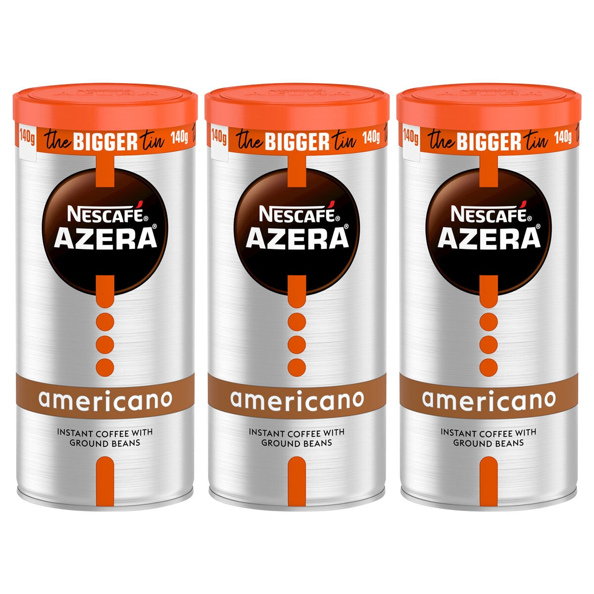 Nescafé Azera Americano Coffee with Ground Beans, 3 x 140g GOODS Costco UK