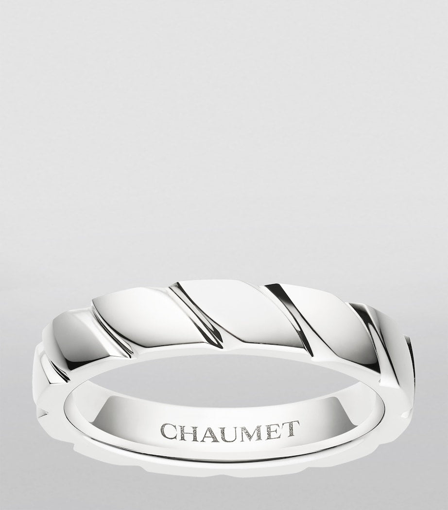 Chaumet Torsade de Chaumet platinum wedding ring, UK version