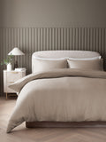 Mink Brown duvet cover and pillowcase set, imported from the UK