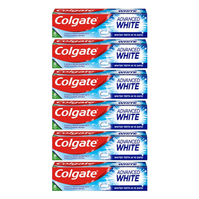 Colgate Advanced White Zahnpasta, 6 x 125ml