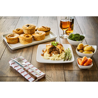 Costco UK Toppings Pies Artisan Steak Hot Pie Collection 8 x 260g- Buy online at McGrocer
