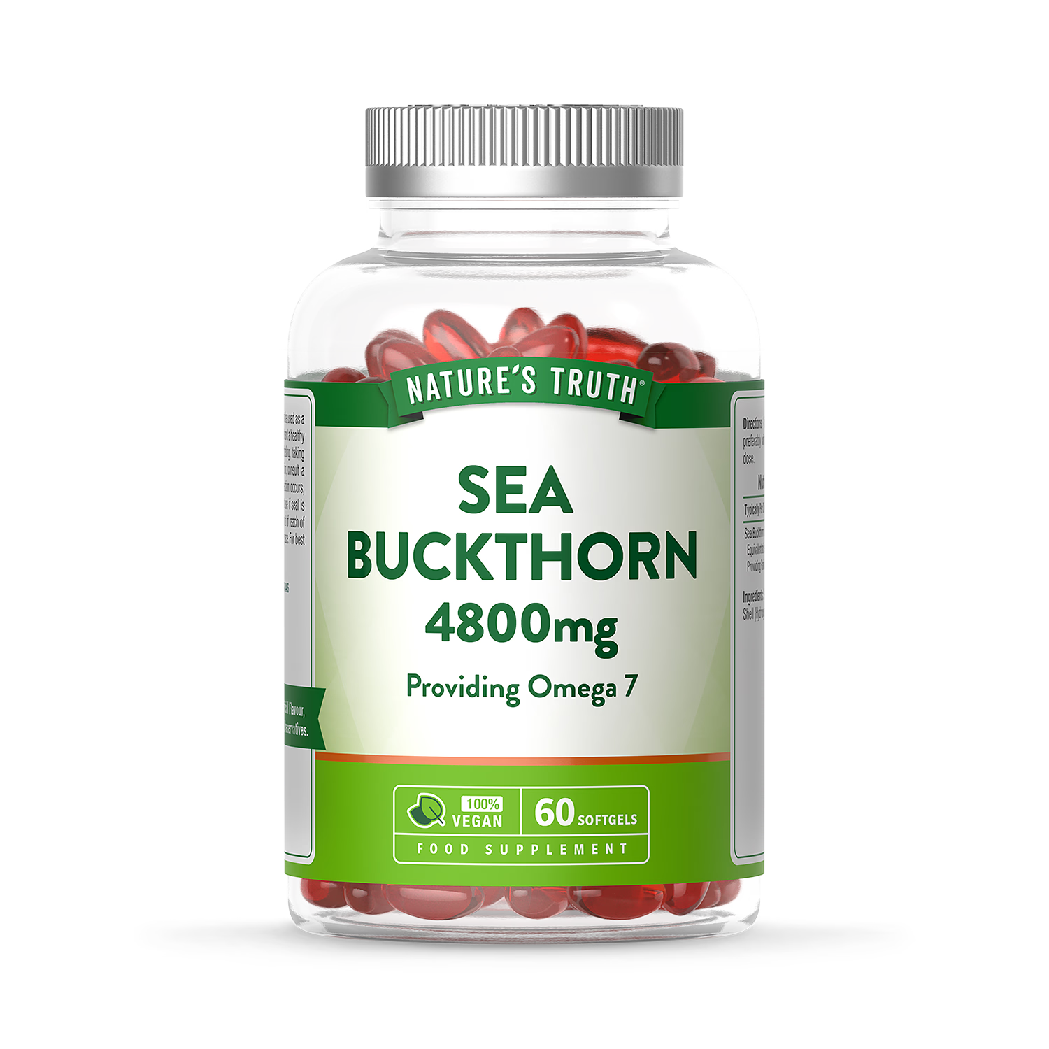 Nature's Truth sea buckthorn 4800mg softgels 60 count (British brand)