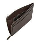 Soft Leather Organizer Pouch with Multiple Pockets, 19cm x 26cm x 3cm