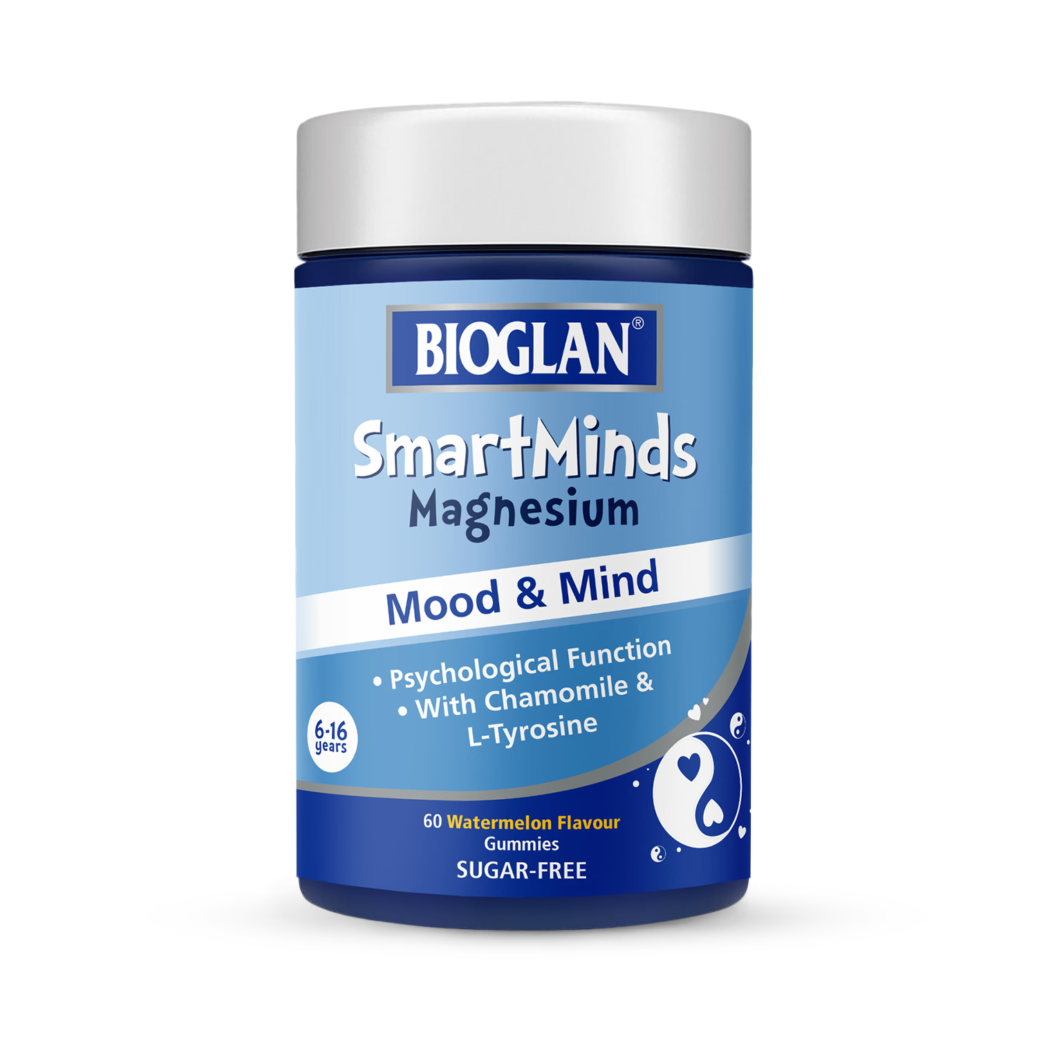 Bioglan SmartMinds Magnesium gummies Watermelon 60 count - British product