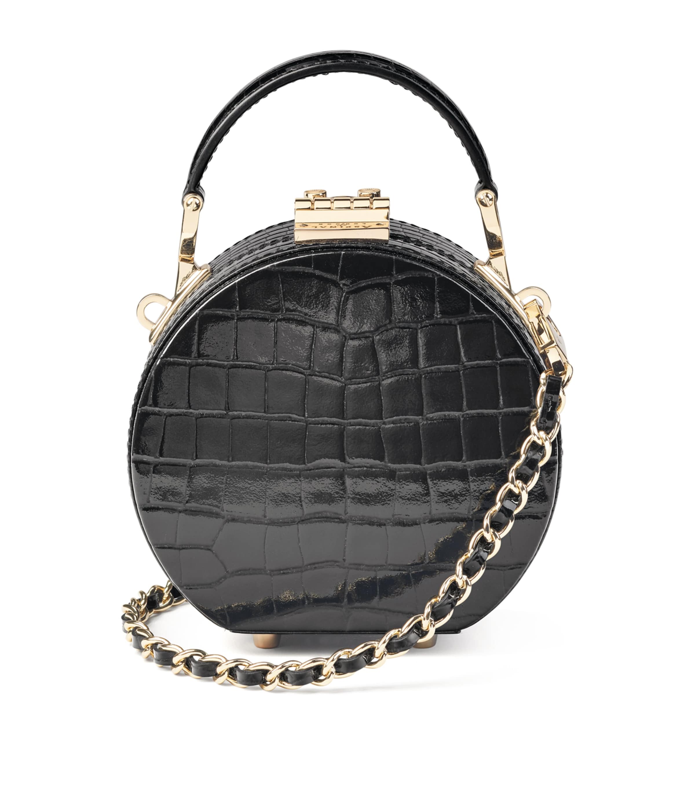 Aspinal of London micro hat box bag, UK version