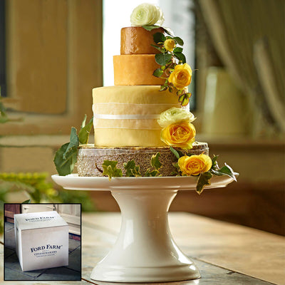 Costco UK Ford Farm Litton Cheney 4-Tier Cheese Celebration Cake 4.6kg- Buy online at McGrocer