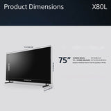 Sony KD75X80LU 75 inch 4K Ultra HD Smart Google TV GOODS Costco UK