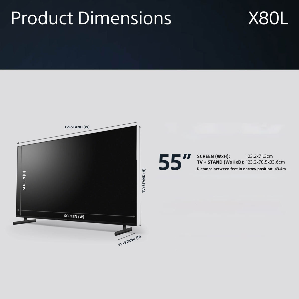 Sony KD55X80LU 55 inch 4K Ultra HD Smart Google TV GOODS Costco UK