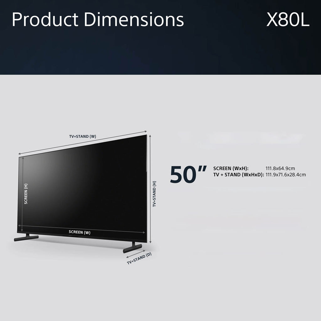 Sony KD50X80LU 50 inch 4K Ultra HD Smart Google TV