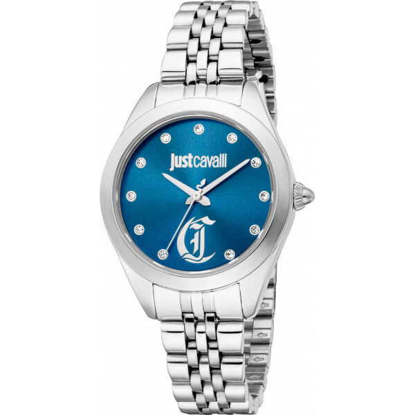 Just Cavalli Luna ladies watch blue dial stainless steel, UK version