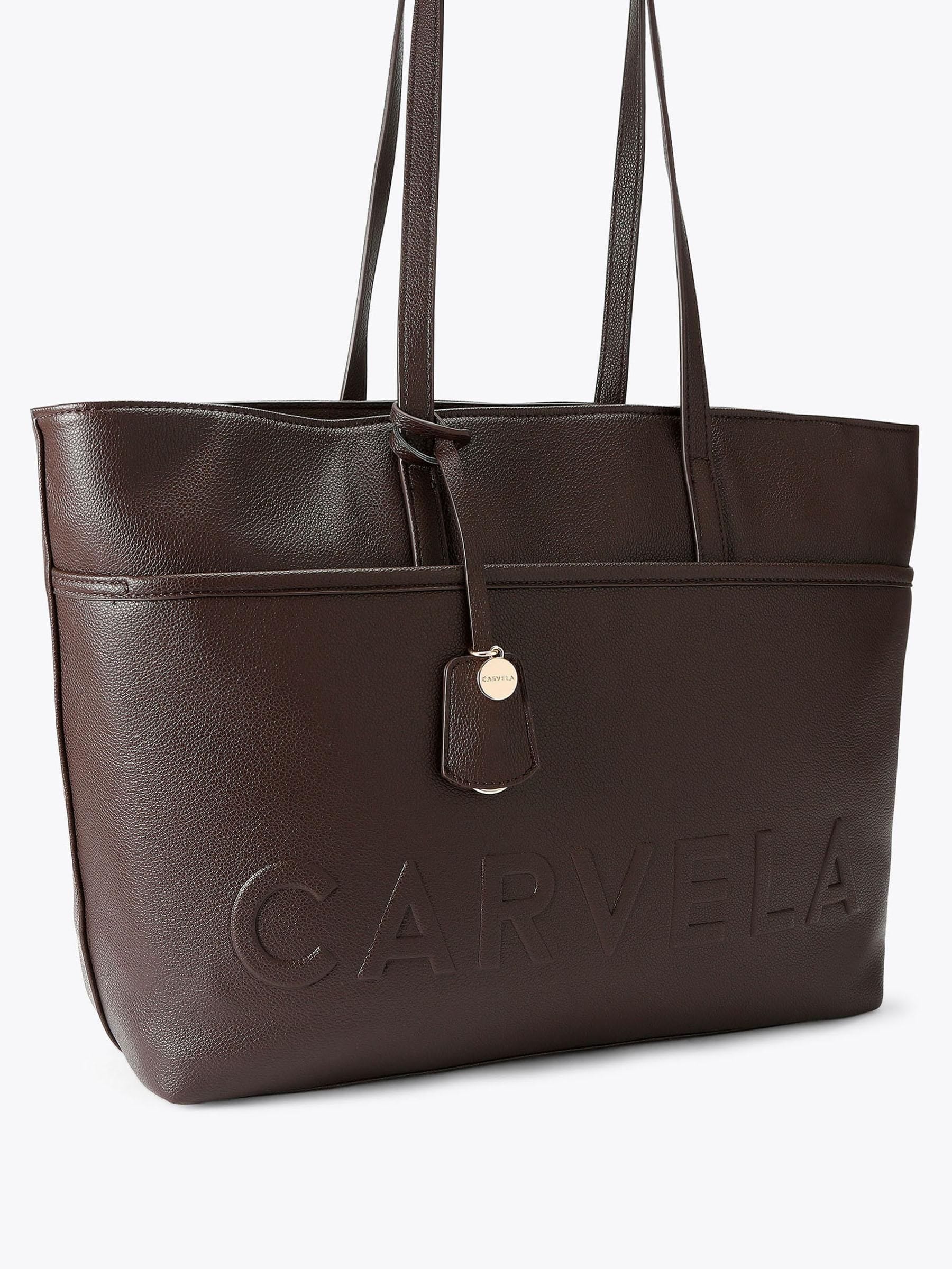 Carvela brown frame pocket wing tote bag imported from the UK
