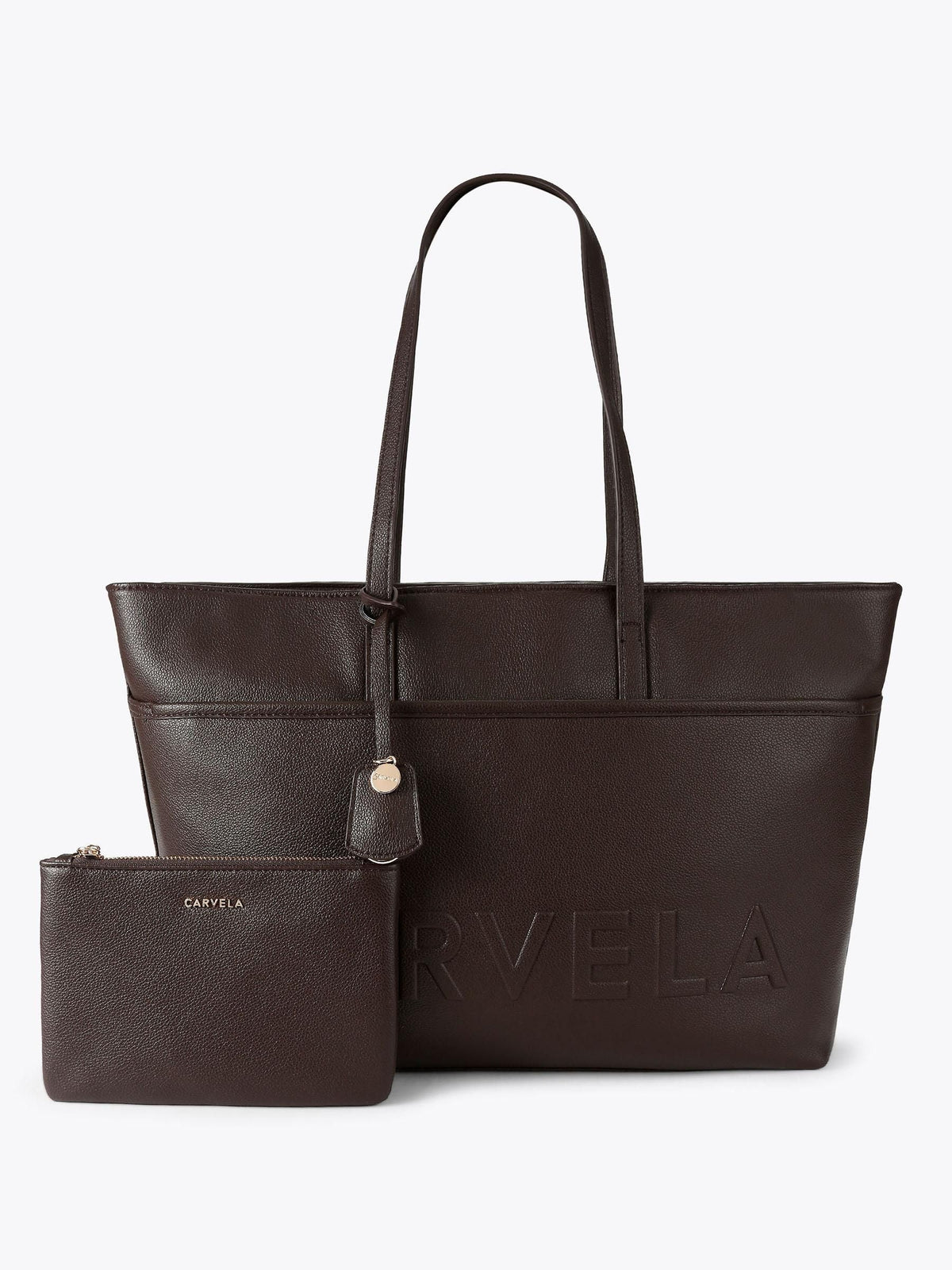 Carvela brown frame pocket wing tote bag imported from the UK