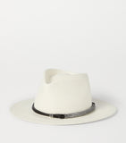 Brunello Cucinelli straw monili trilby hat - British product
