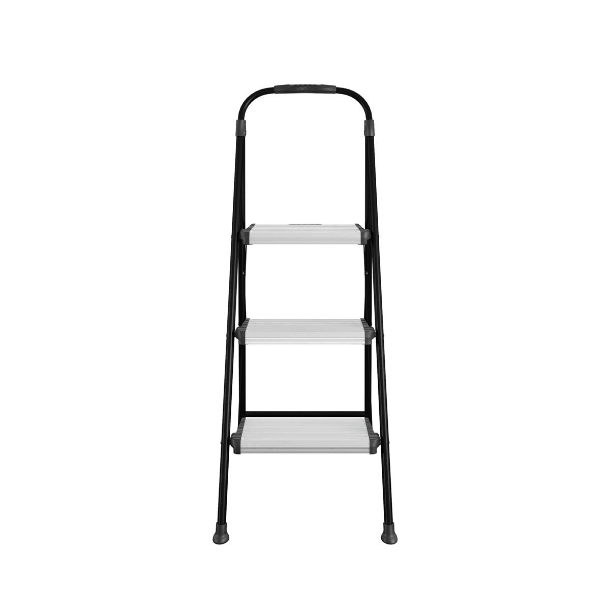 Cosco 3 tread folding step stool silver - British product