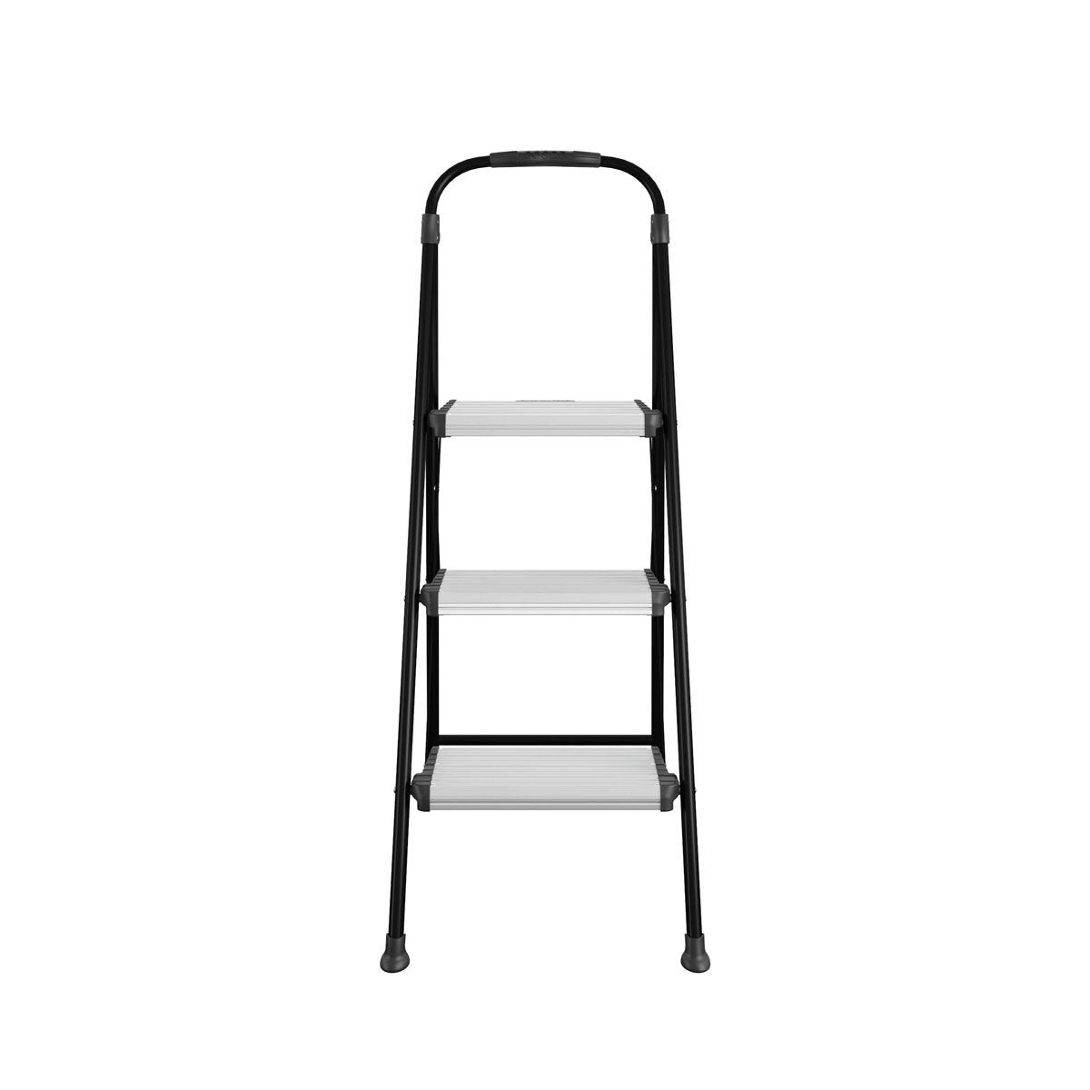 Cosco 3 tread folding step stool silver - British product