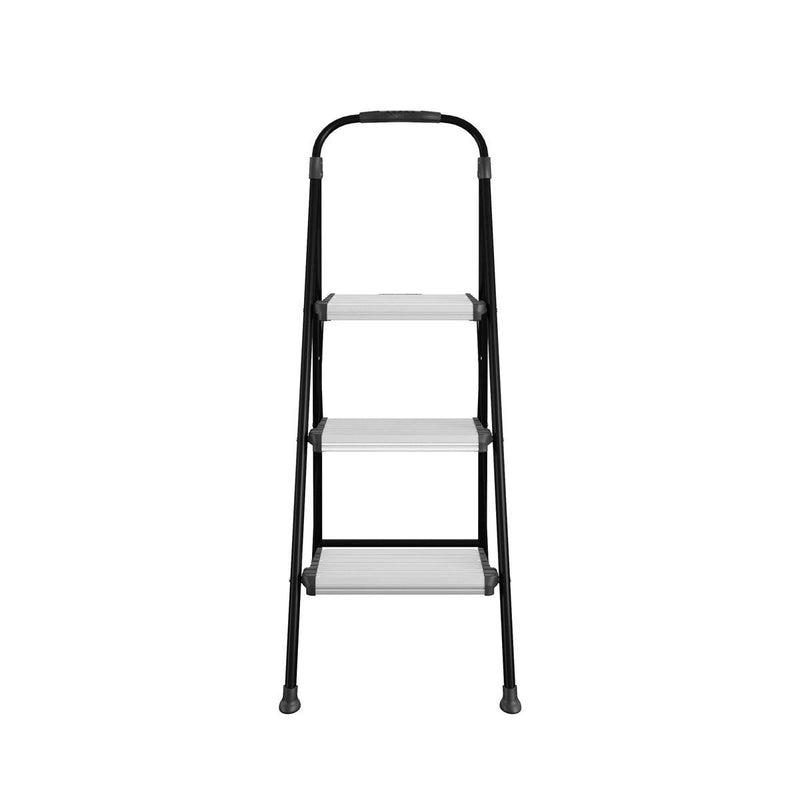 Cosco 3 tread folding step stool silver - British product