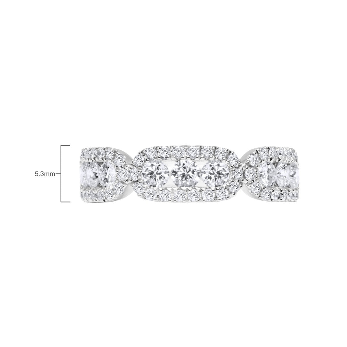 Bague diamant taille ronde brillante 1,09 ct or blanc 18 ct, importée du Royaume-Uni